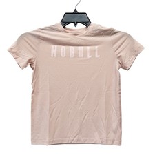 NoBull Kid's Unisex Dusty Pink Athletic Casual Short Sleeve Shirt Size Medium
