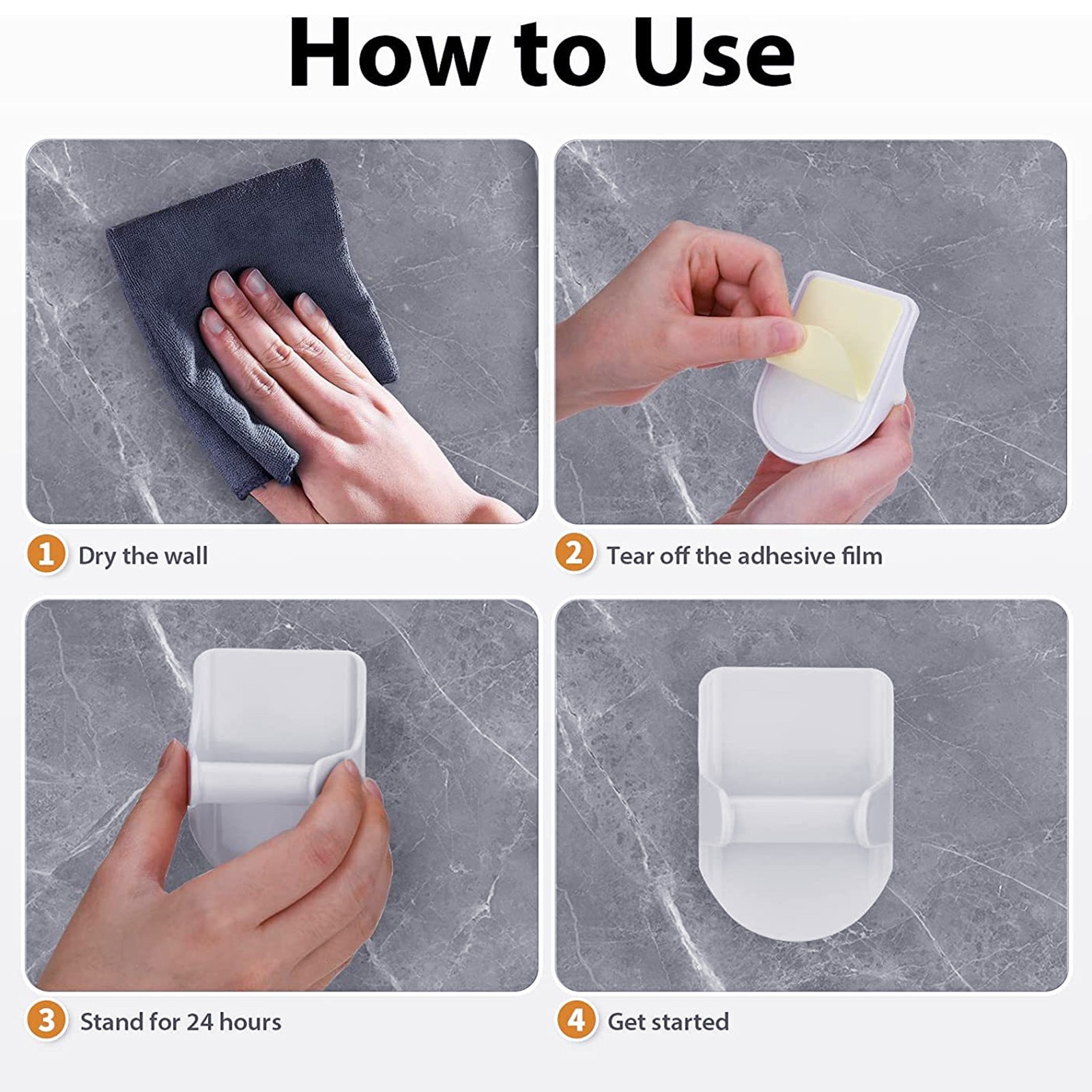 8 PCS Spray Bottle Holder ABS Save Space Strong Adhesive Spray Bottle Hanger For