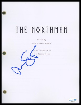 Alexander Skarsgard ''The Northman'' AUTOGRAPH Signed Full Script Screenplay ACOA