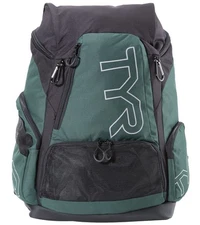 TYR Alliance 45L Swim Bag Backpack Large Green Black