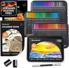 Buntstifte Set 80 Farben für Künstler Kinde...