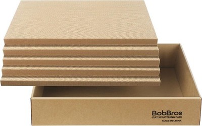 5 Packs in 1 XL Cat Scratcher Cat Scratching Pad Double Sided Cardboard Cat S...