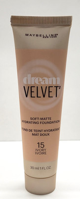 NEW Maybelline Dream Velvet Soft-Matte Hydrating Foundation-15 IVORY