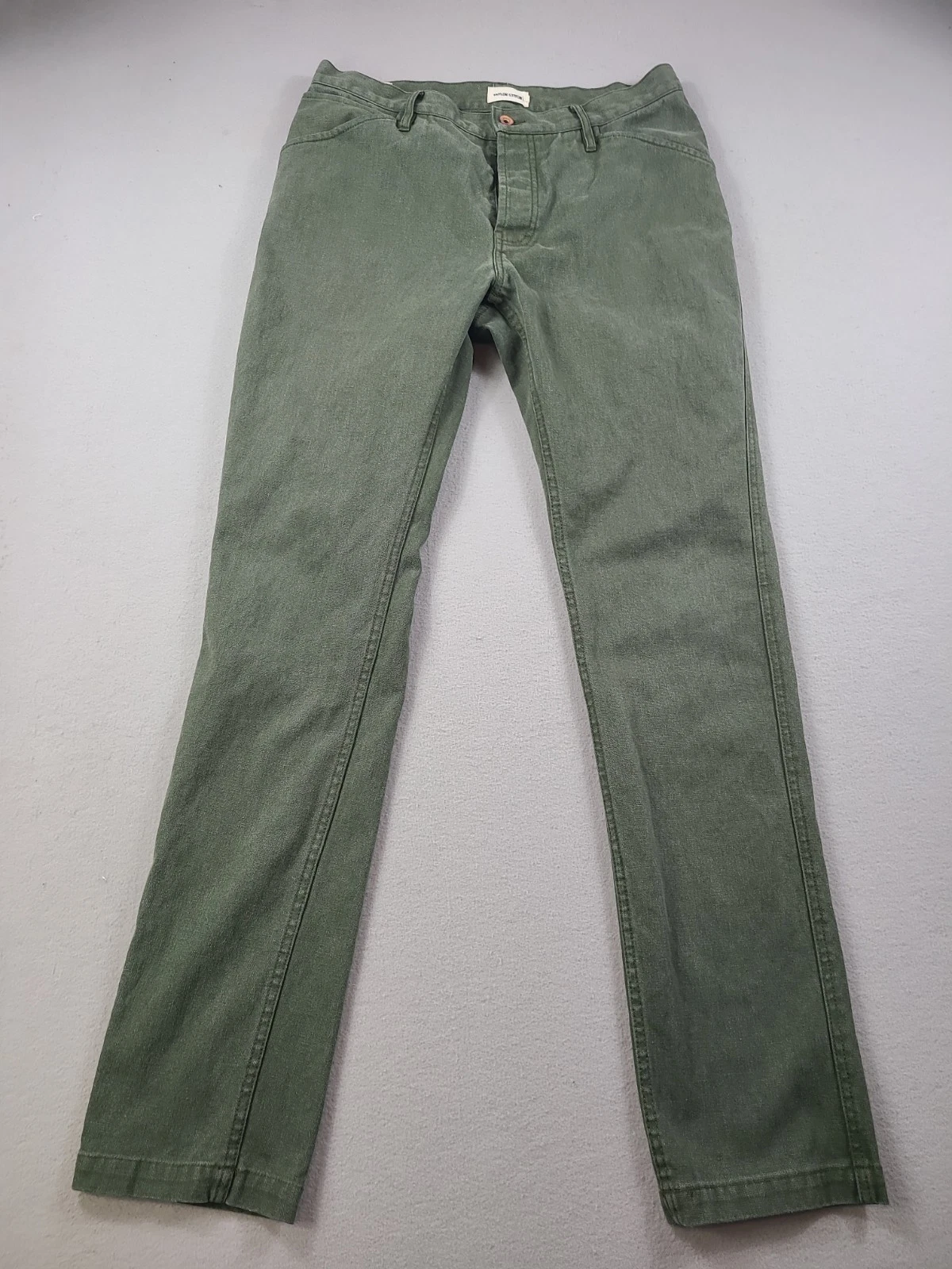 Taylor Stitch Boss Duck Pants Mens 34x36 Green Hemp Outdoor Hunting
