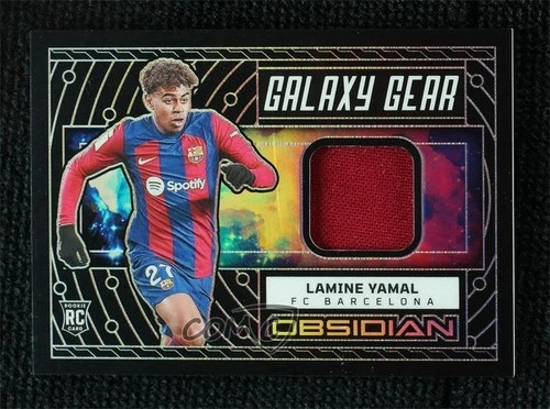 2023-24 Panini Obsidian Galaxy Gear /199 Lamine Yamal #GG-LY Rookie RC