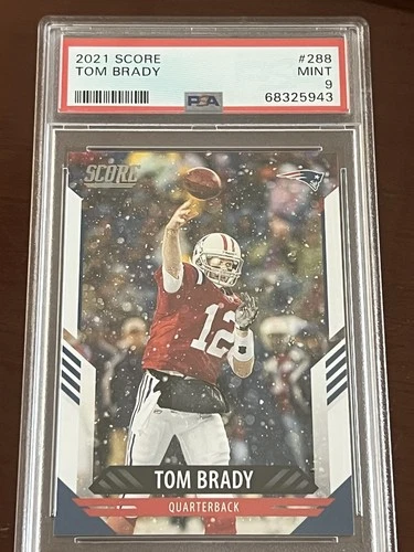 TOM BRADY 2021 PANINI SCORE # 288 PSA 9