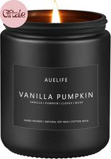 Fall Candle, Vanilla Pumpkin Scented for Home, Soy Wax
