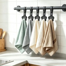 Kitchen Towel Holder 6 Pack Soft Silicone Hooks for Refrigerator Handles
