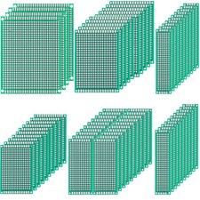 64 PCS Green PCB Board Double Sided Circuit Perf Board 5 Sizes Electronics