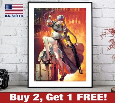 Black Lagoon Roberta Maid Poster 18'' x 24'' Print Anime Wall Art