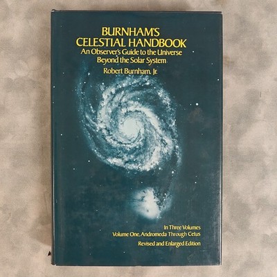 1978 Burnham's Celestial Handbook Vol 1 Andromeda Cetus HC DJ Rev Enl Ed Dover
