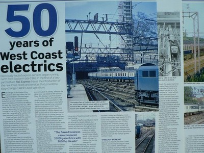 West Coast Electrics & Stock 1965 Einführung - Rail Express Zeitschriftenartikel