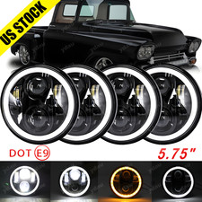 Dot For Chevy 3100 Truck 1958 1959 4pc 5.75 Round Led Headlights Hi Lo Beam Drl