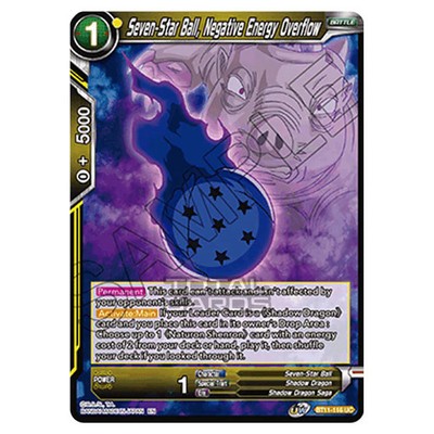 Dragon Ball Super B11 Vermilion Bloodline Seven-Star Ball, Negative Energy Ov...