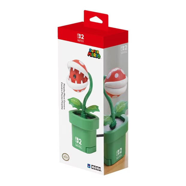 Webcam video chat USB-C Nintendo Switch 2 - fotocamera HORI Piranha Plant