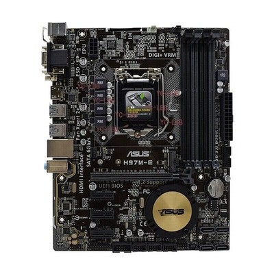 ASUS H97M-E Motherboard M-ATX Intel H97 LGA1150 DDR3 SATA3 M.2 HDMI VGA USB2.0