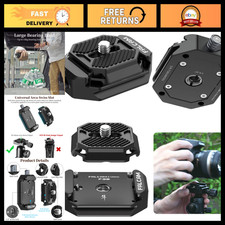 Quick Release Camera Plate 1/4" to 3/8" Screw Thread, Compatible with Tripods