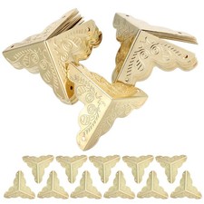 60 Pcs Furniture Corner Guards Decorative Metal Corners Bronze Edge Protectors