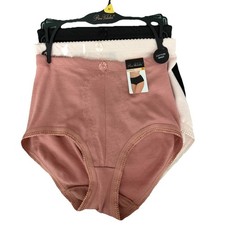 Prima Valentina 3 Pcs Lace Briefs Hicut Style 8085 Multicolor Seamless Size M NW