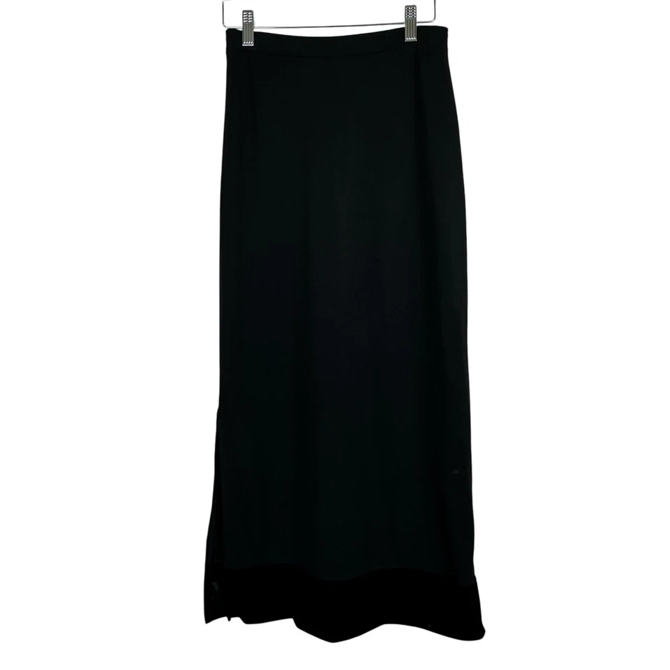 Falda De Colección Y2K Merona Mujer Pequeña Negra Terciopelo Dobladillo Tejido Gótico Indie Grunge Foto 2 de 4