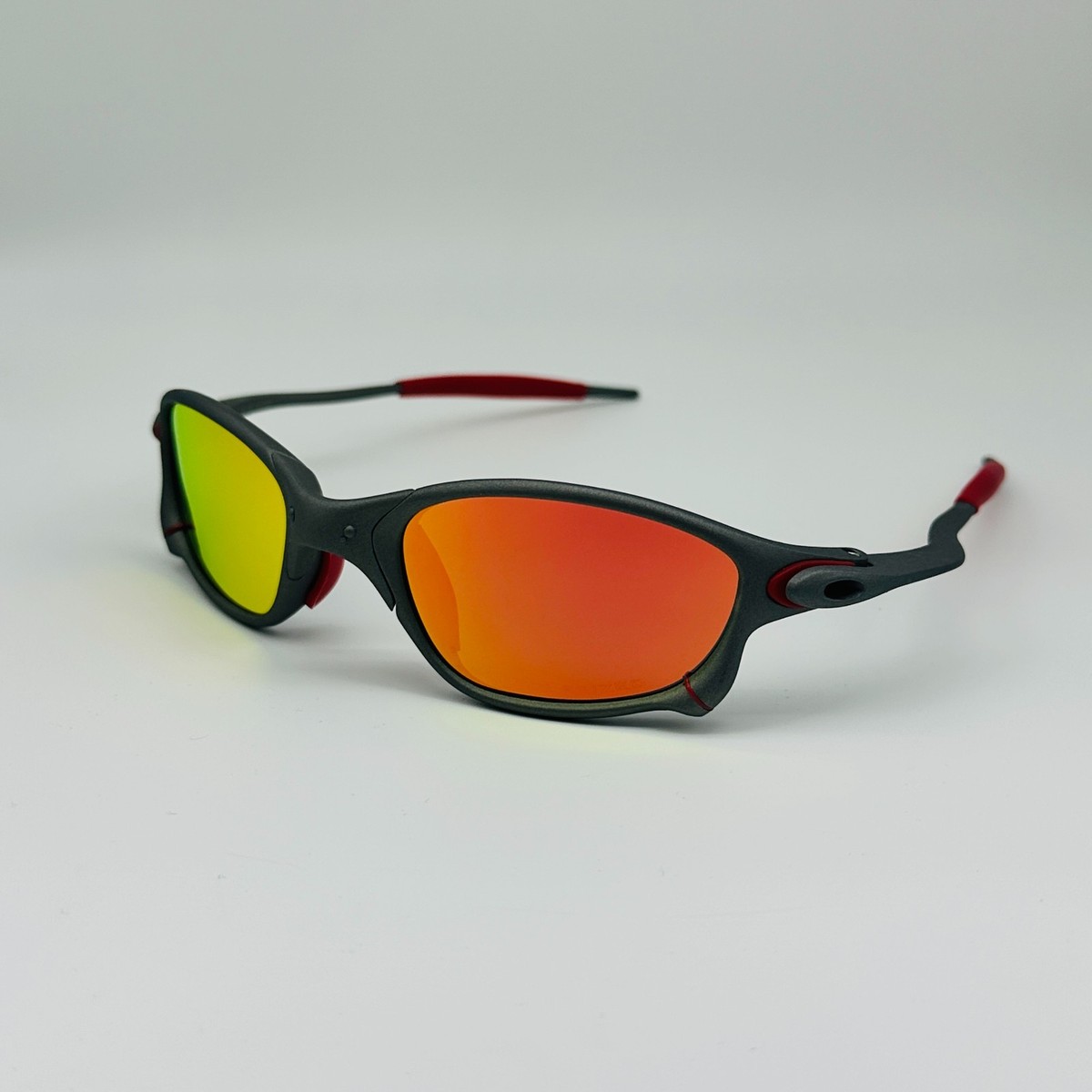 Oakley X-Metal Juliet Sunglasses Ruby Lens/Grey Frames | eBay