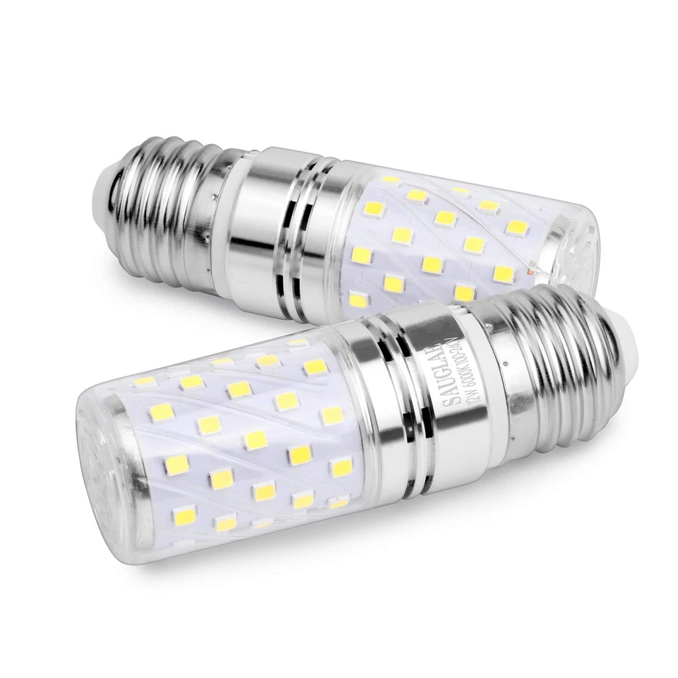 LED 12W Corn Bulbs, 100W Incandescent Bulbs Equivalent, 6000K Cool White, Non... - Image 2 of 4