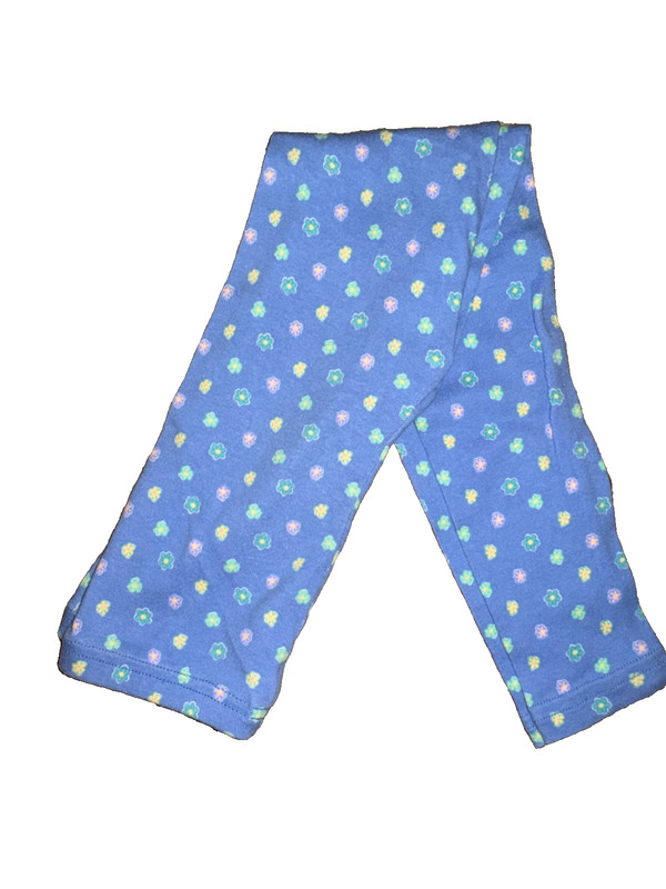 Gymboree vtg 1998 SPRING IN BLOOM yellow green pink blue LEGGINGS XXL 6 7 euc