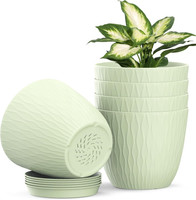 Homeuouz 5 Packs Blumentopf Mit BewäSserungssystem, 15.3Cm Pflanzentopf Mit Bewä