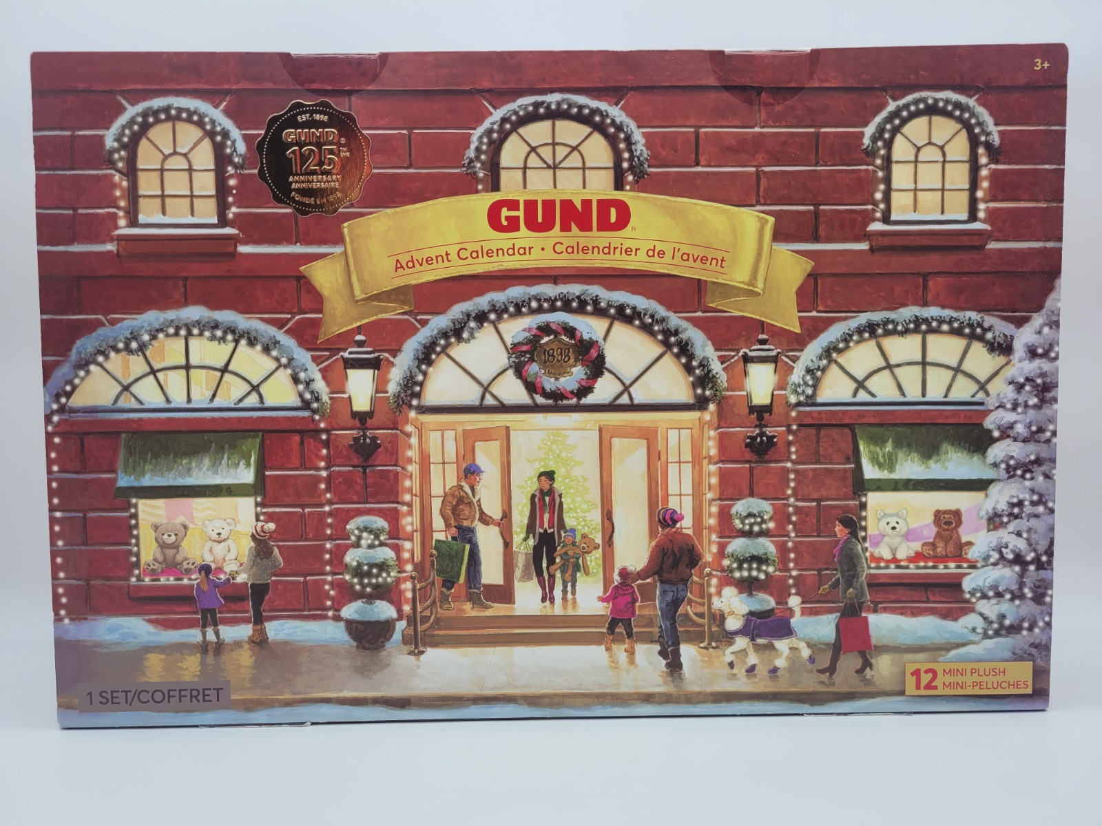 GUND 125th Anniversary Advent Calendar 12 Mini Plush Set