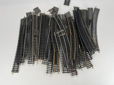 HO Scale Train Track Lot 50pc Curved Straight Turnouts Tyco Atlas Bachmann Mix
