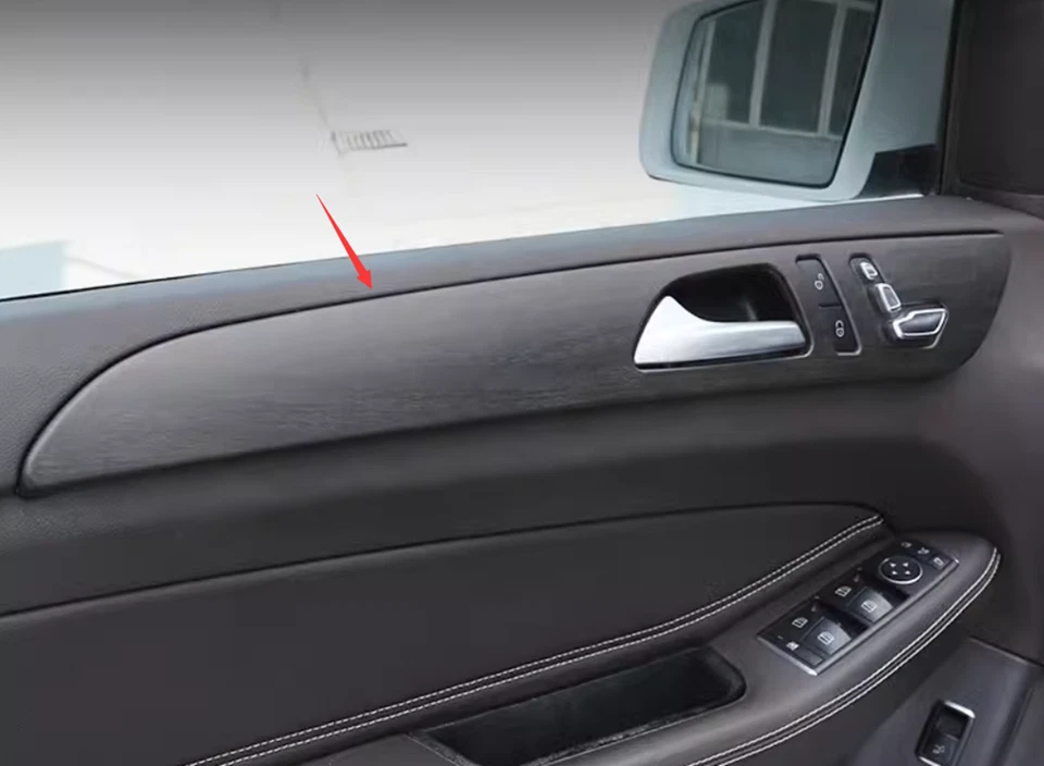 Oak wood grain Inner Door Panel Decor Cover Trim For Mercedes-Benz ML350 12-2015 - Image 2 of 4