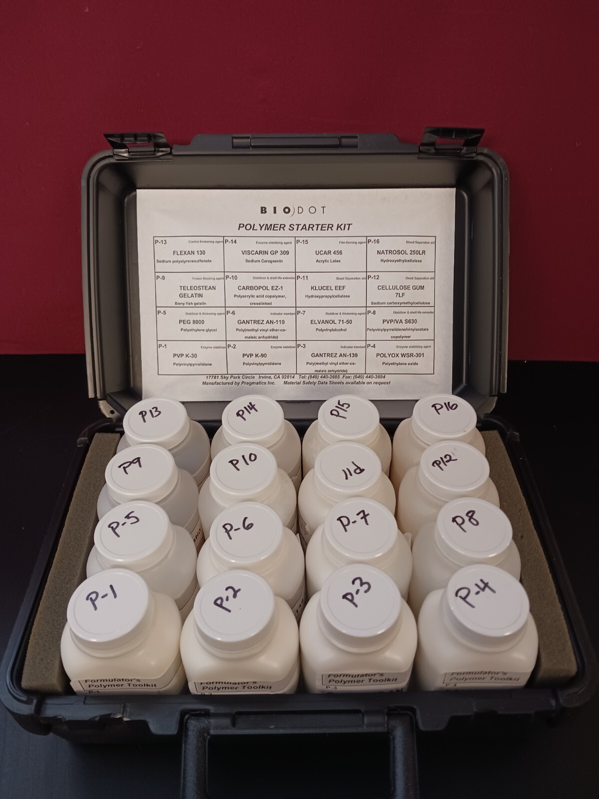 BioDot Polymer Starter Kit / Sixteen Novel Polymers | eBay