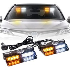 2 In 1 Led Emergency Dash Strobe Lights Windshield Deck Warning Safety Flashing 2 In 1 Led Emergency Dash Strobe Lights Windshield Deck Warning Safety Flashing