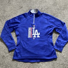 Women’s Large Los Angeles Dodgers Majestic Thermabase Sweatshirt Authentic Blue