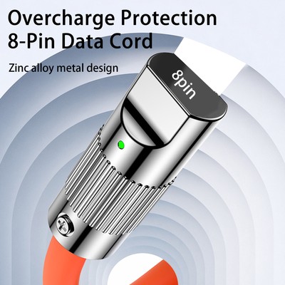 Charger Cable Stable Output Data Transfer Anti-interference 8-pin Charging Cable