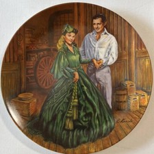 Vintage “Scarlett's Green Dress” 1984 Gone With The Wind. Estate Sale COA. EUC