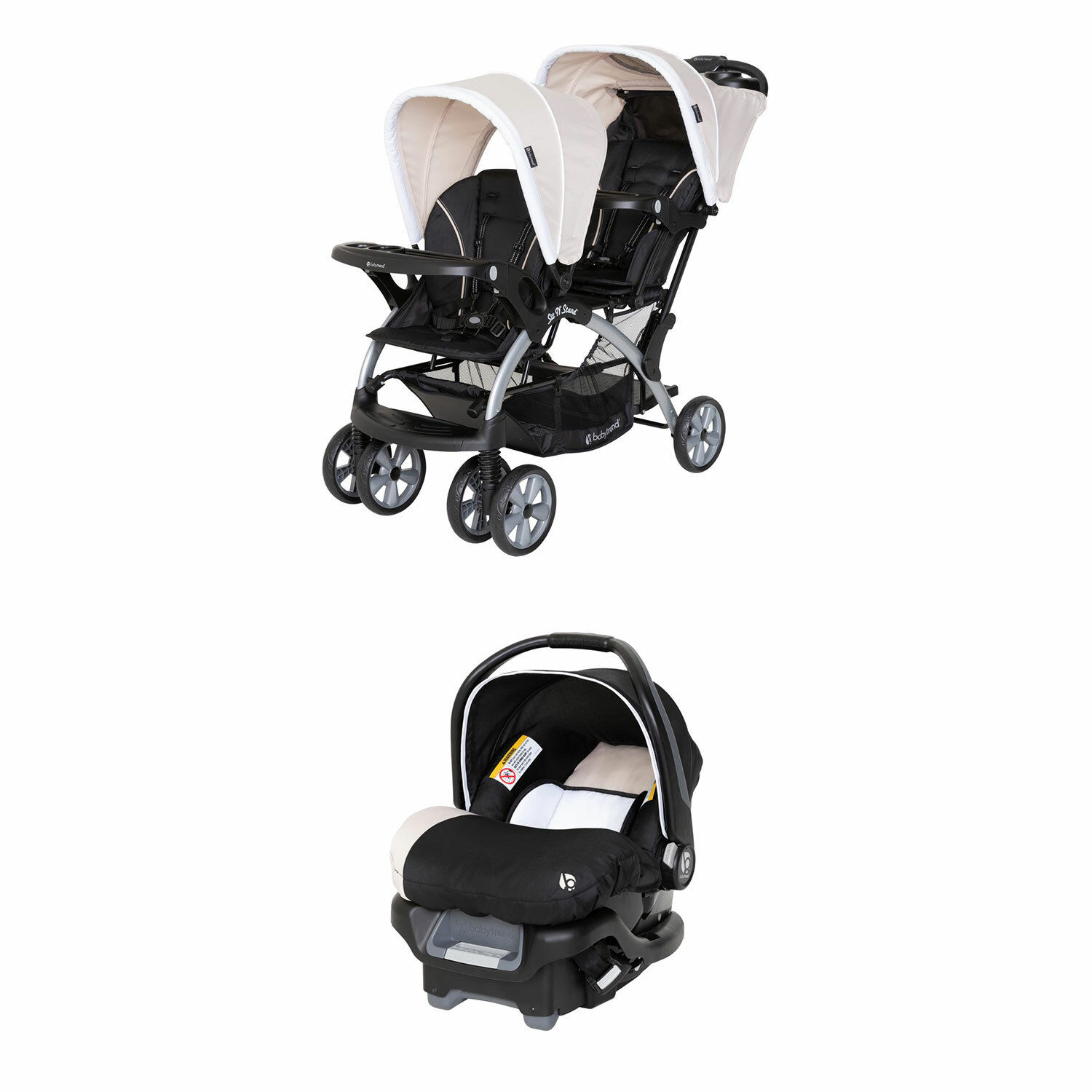 entourage sit and stand double stroller