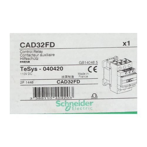 1 piece equipped with Schneider CAD32FD control relay 110VDC 3NO+2NC- - Picture 2 of 3