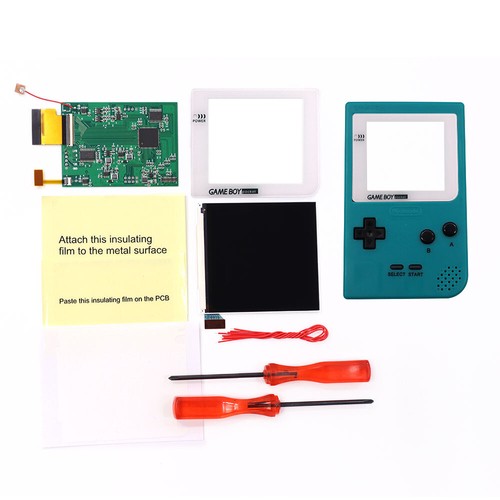 White Lens OSD Q5 IPS Backlight LCD Kit+Pre-cut Shell für GameBoy Pocket GBP - Picture 14 of 27