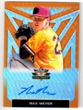 2020 Leaf Valiant MAX MEYER Portraits ROOKIE ORANGE PRISMATIC AUTO! #52/75!