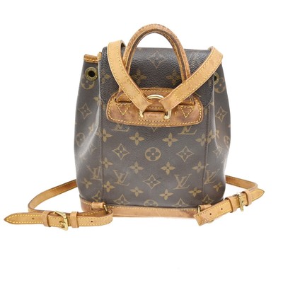 LOUIS VUITTON Mini Montsouris Backpack Bag Monogram Leather  display picture 2