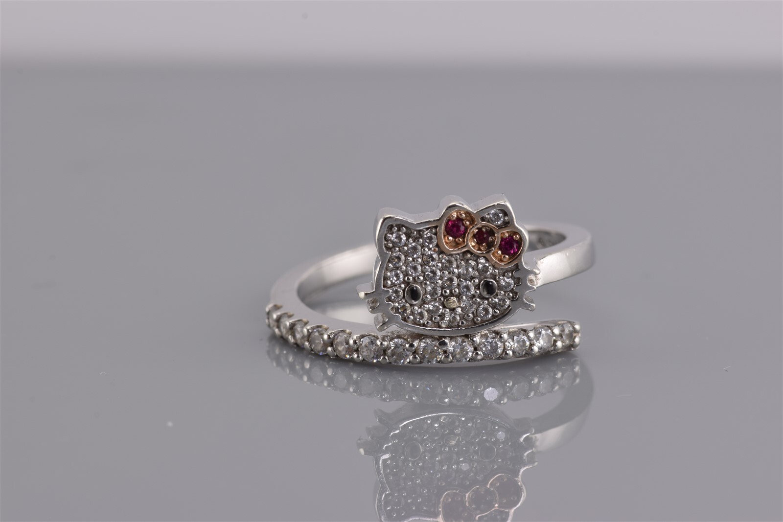 Cornice Argento 925 Anello Gatto Vintage In Argento Sterling 925