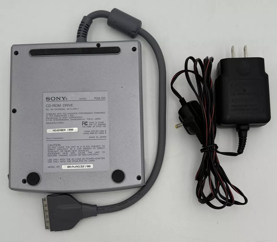 SONY VAIO PCGA-CD5 External CD-ROM Drive Player - Used - Great Condition!! - Image 2 of 4