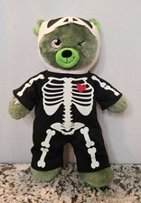 Build A Bear Zombear Zombie Teddy 16  with Squeleton Costume Retired 2015