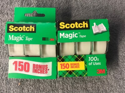 2-3 Ct Bonus Packs Scotch Magic Tape Easy Cut Dispenser Clear 3/4'' x350'' 6 Total