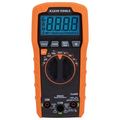 Ergonomic Multimeter, True RMS Readings - Perfect for Electricians and DIYers