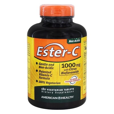 American Health 1000 Mg Ester-C with Citrus Bioflavonoids,180 Vegetarian Tablets