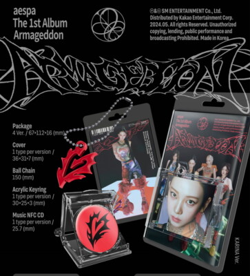 aespa - Armageddon [SMini Ver.] Smart Album+Extra Photocards Set