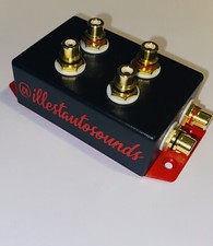 rca distribution block 1-2 rca splitter In Black And Red Label