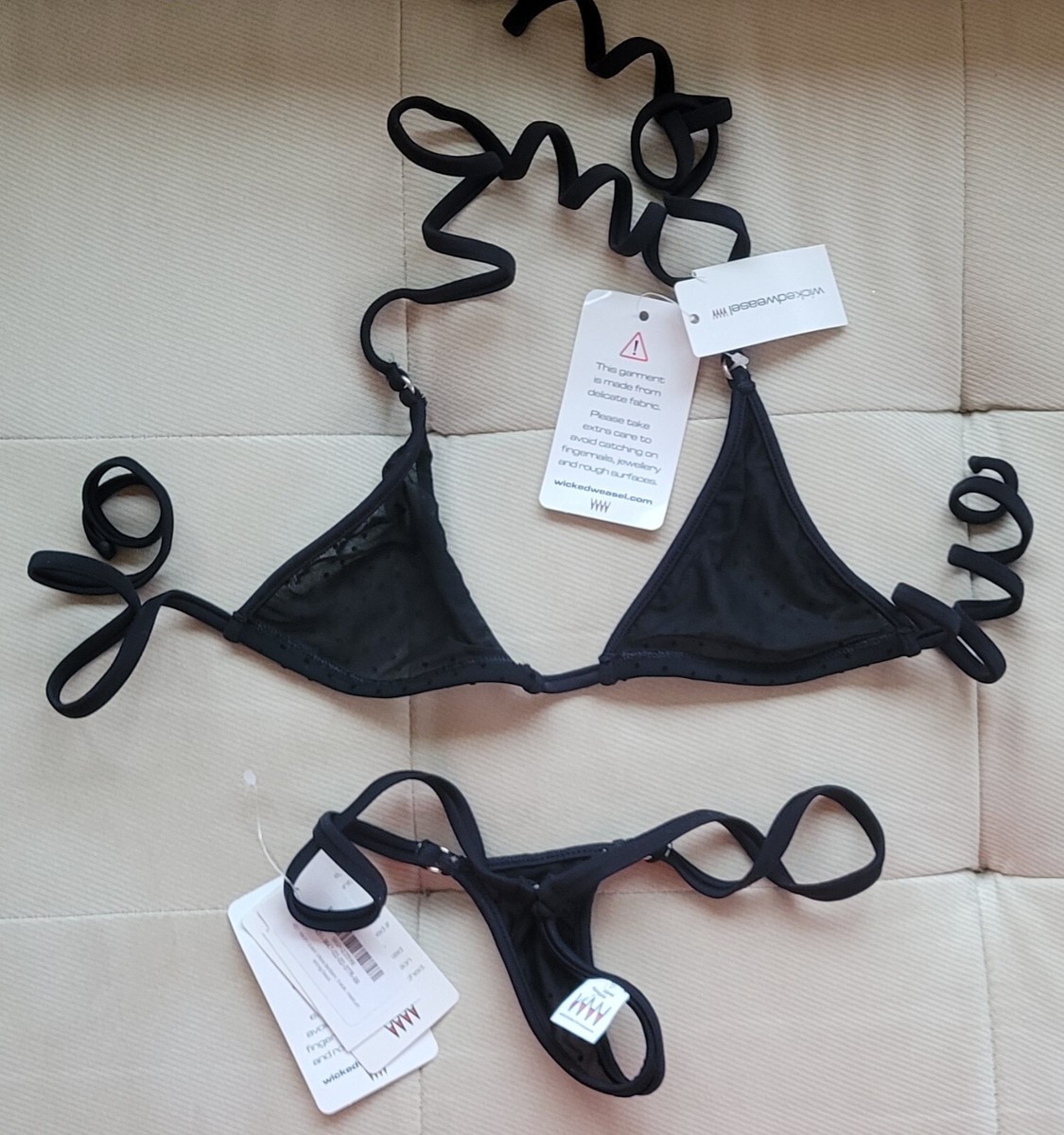 wicked weasel ビキニ　4点セット Wicked Weasel Pixel Bikini Set 312 Top Medium 451 Micro